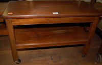 Lot 1191 - A 1930s oak three tier plant stand, w.33cm;...