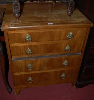 Lot 1158 - An early 20th century mahogany chest commode,...