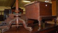 Lot 1159 - A Victorian mahogany pole screen (lacking...