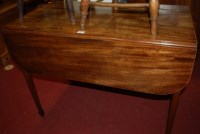 Lot 1217 - A George III mahogany and boxwood strung...