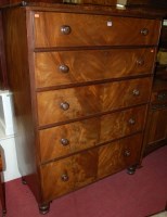 Lot 1218 - A large Victorian mahogany squarefront chest...
