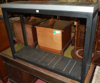 Lot 1229 - A contemporary black ash and silver painted...