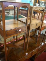 Lot 1234 - A George III mahogany two tier washstand,...
