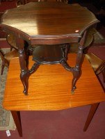 Lot 1239 - An Edwardian walnut occasional table, the...