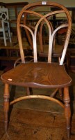Lot 1241 - A set of six ash and elm Thames Valley dining...