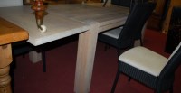 Lot 1260 - A good contemporary limed oak drawleaf dining...