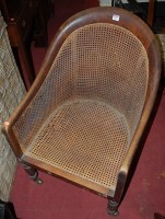 Lot 1295 - A Regency beech and simulated rosewood bergere...