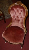 Lot 1297 - An Edwardian wingback open armchair...