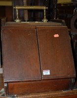 Lot 1166 - A late Victorian walnut coal bin