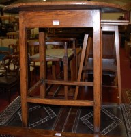 Lot 1316 - A George III provincial elm side table having...