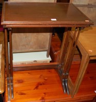 Lot 1320 - A nest of two Edwardian mahogany occasional...
