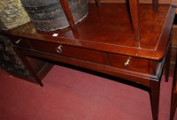 Lot 1206 - A Stag three drawer dressing table; together...