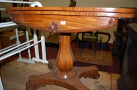 Lot 1327 - A William IV mahogany and rosewood crossbanded...