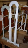 Lot 1328 - An Edwardian and later white painted towel...