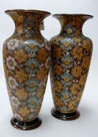 Lot 25 - A pair of large Royal Doulton vases of...