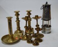 Lot 26 - A mid 20th century miner's safety lamp,...
