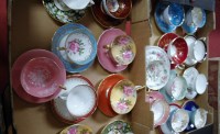 Lot 31 - Two boxes of teacups and saucers to include...