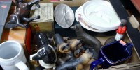 Lot 33 - A box of miscellaneous items to include Sylvac?...