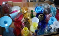 Lot 40 - A box of miscellaneous glassware to include...