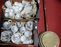 Lot 49 - Two boxes of miscellaneous items to include;...