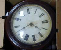 Lot 58 - A Victorian mahogany cased postman's alarm...