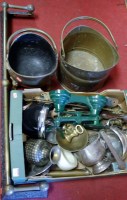 Lot 59 - A collection of miscellaneous metalwares to...