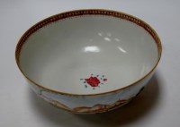 Lot 70 - A 19th century Chinese export punch bowl...