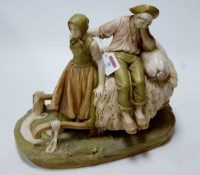 Lot 78 - An early 20th century Royal Dux figure group...