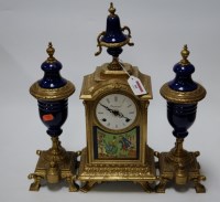 Lot 81 - A reproduction French style gilt brass and...