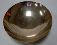 Lot 84 - A modern silver plated fruit bowl of shallow...