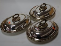 Lot 92 - A pair of circa 1900 silver plated entree...