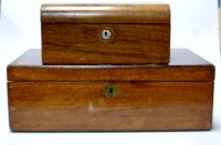 Lot 107 - A circa 1830 mahogany and brass inlaid writing...