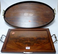 Lot 108 - An Edwardian simulated rosewood and satinwood...