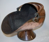 Lot 112 - A 19th century copper coal scuttle