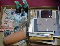 Lot 129 - Two boxes of miscellaneous items, to include;...