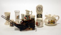 Lot 149 - A small collection of assorted crested cabinet...