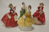 Lot 152 - Four Royal Doulton figurines, to include; Top...