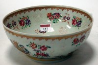 Lot 157 - A 19th century Samson porcelain bowl, enamel...