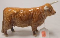 Lot 166 - A Beswick figure of a Highland cow, model...