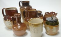 Lot 169 - A collection of assorted Doulton salt-glazed...