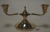 Lot 201 - A mid-20th century silver twin sconce table...