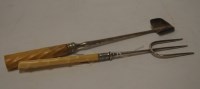 Lot 215 - An Edwardian silver mounted and ivory handled...