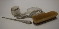 Lot 221 - A late Victorian cut glass and silver topped...