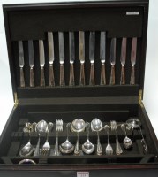 Lot 233 - A modern canteen of silver plated cutlery,...