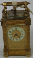 Lot 255 - An early 20th century lacquered brass cased...