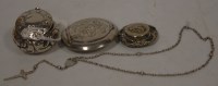 Lot 258 - A late Victorian silver pill box having all...