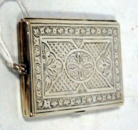 Lot 259 - A late Victorian silver pocket notebook holder...