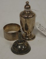 Lot 261 - A late Victorian silver urn shaped table snuff...