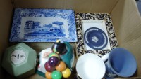 Lot 44 - A box of miscellaneous items to include Royal...