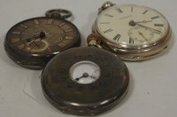 Lot 279 - A Victorian silver cased open faced pocket...